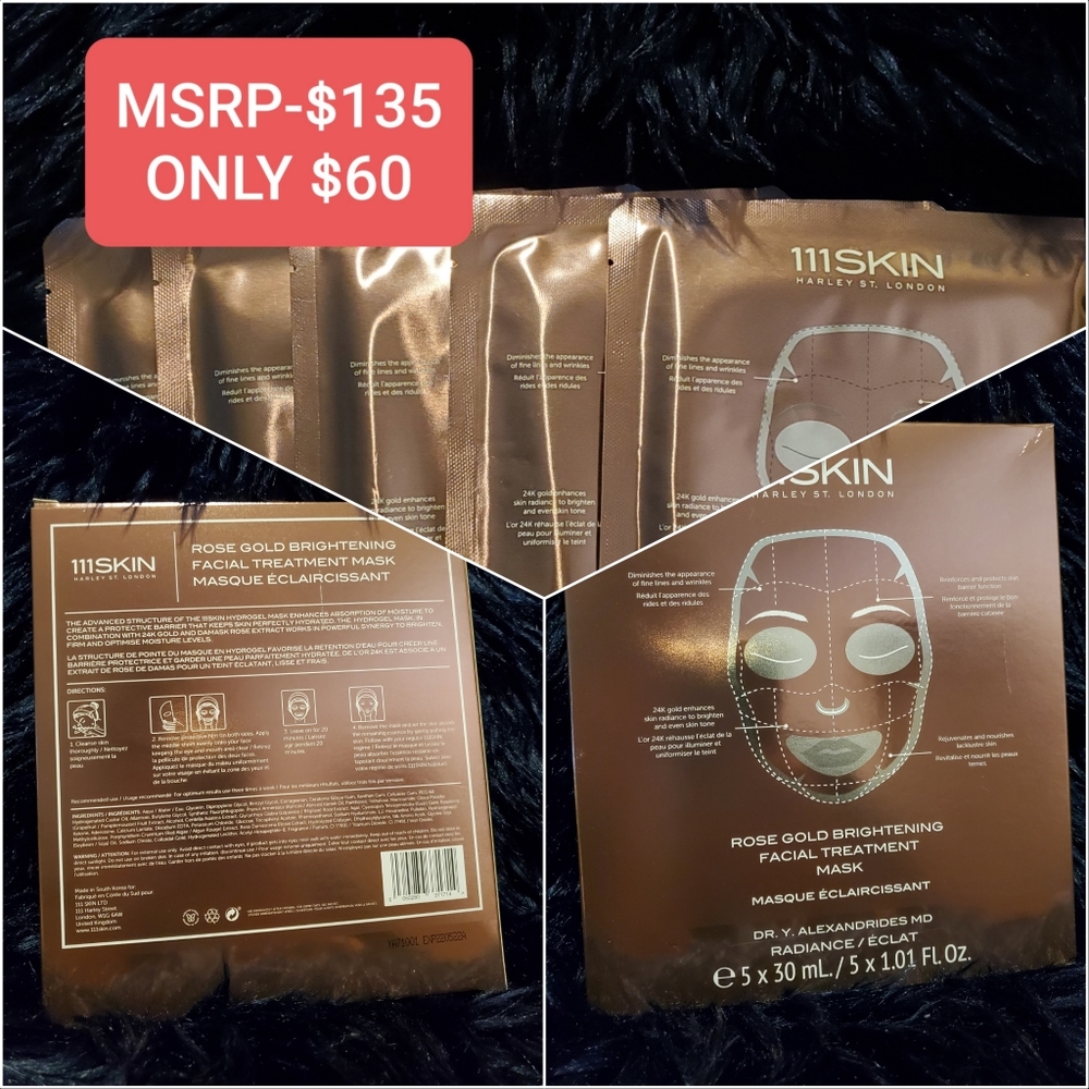111SKIN- rose gold masks
